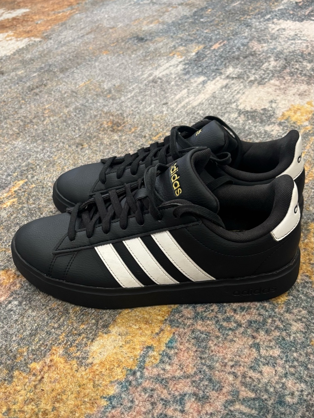 adidas Black and White Low-Top Sneakers